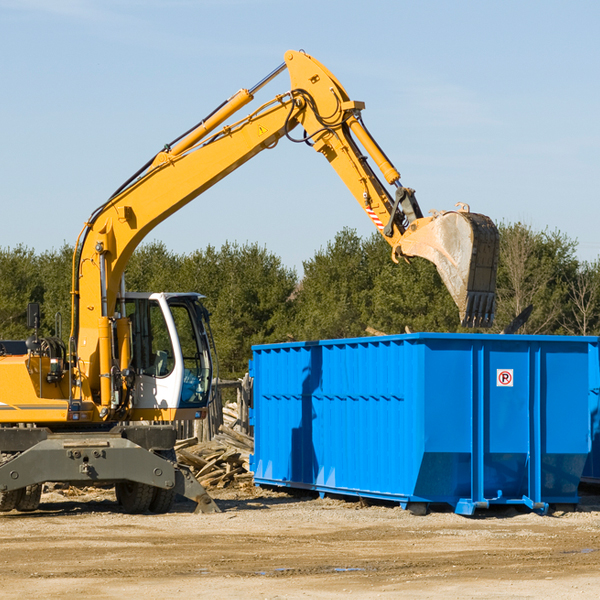 what size residential dumpster rentals are available in Highspire